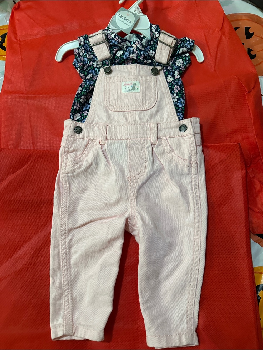 Carter's Light Pink Girl's Overalls